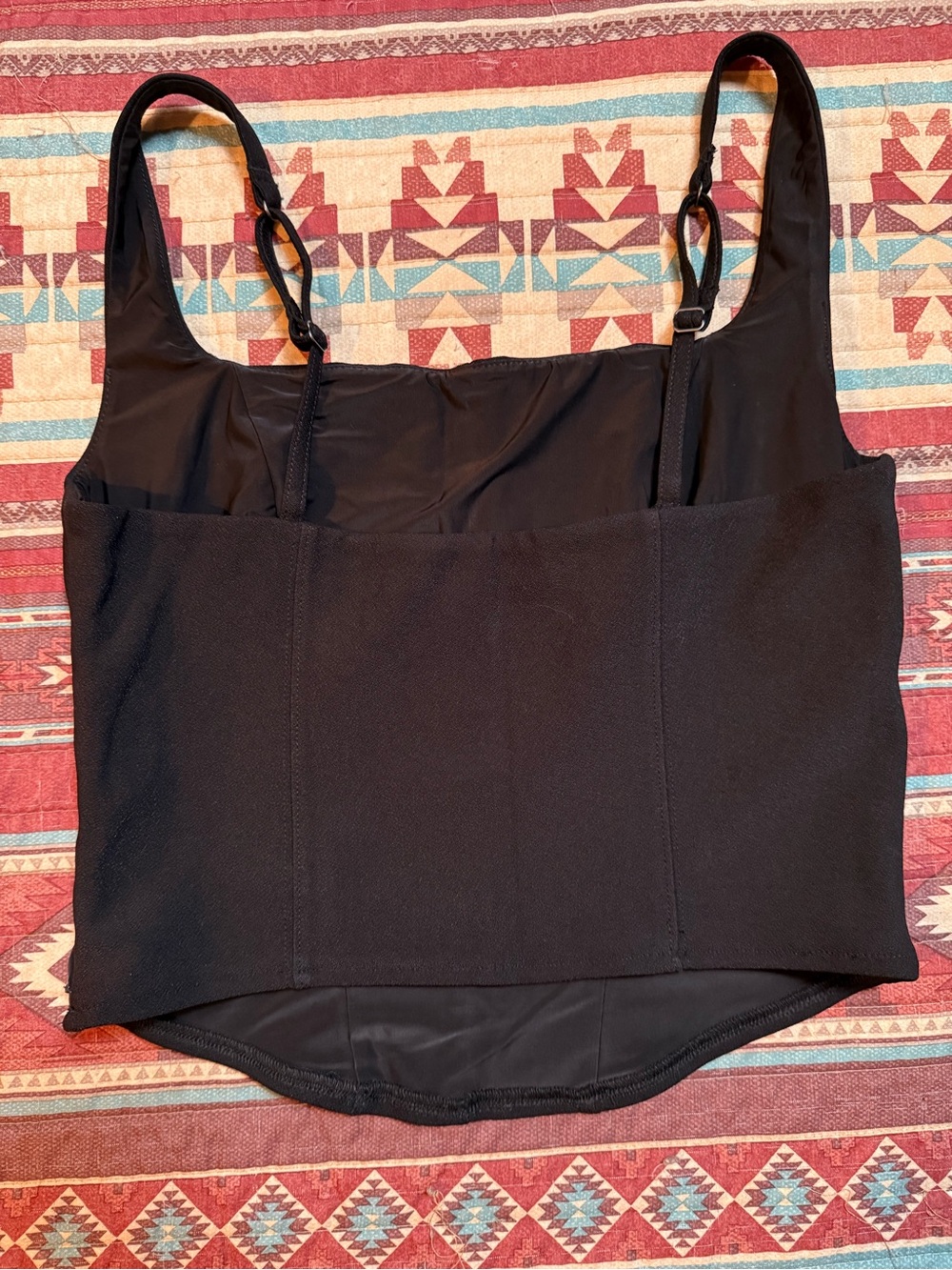 Abercrombie & Fitch Black Square-Neck tank size medium - Picture 5 of 7